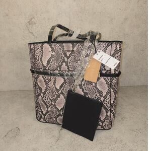Tote Steve Madden Faux snakeskin purse/bag NWT